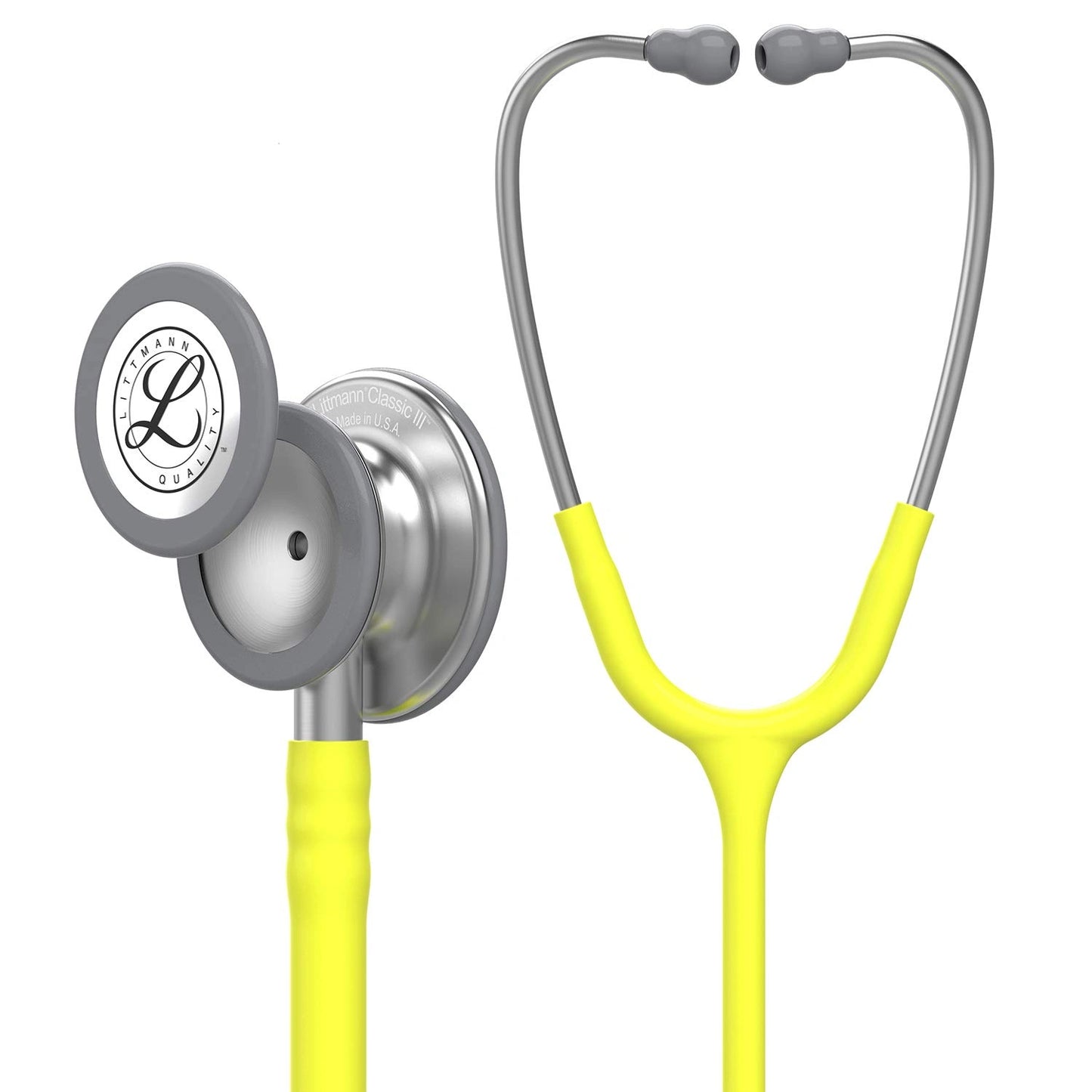 Littmann- Classic III™ Stethoscope- Lemon Lime Tube; Stainless Steel Chestpiece-