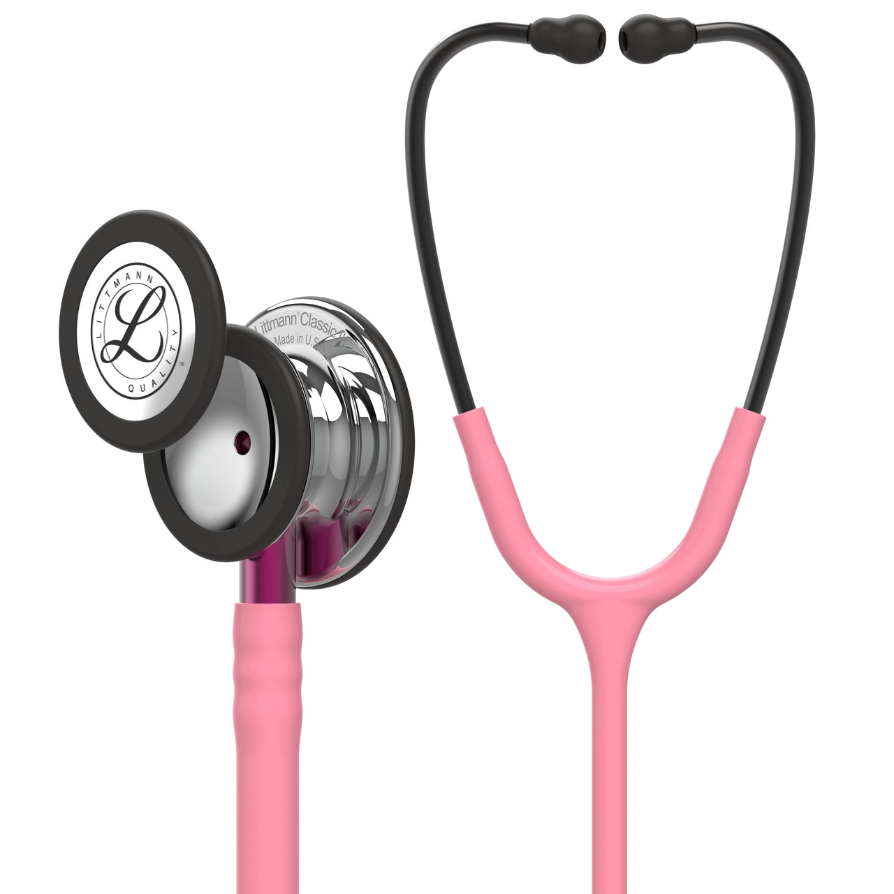 Littmann- Classic III™ Stethoscope- Pearl Pink Tube; Pink Stem; Smoke Headset; Mirror Chestpiece-