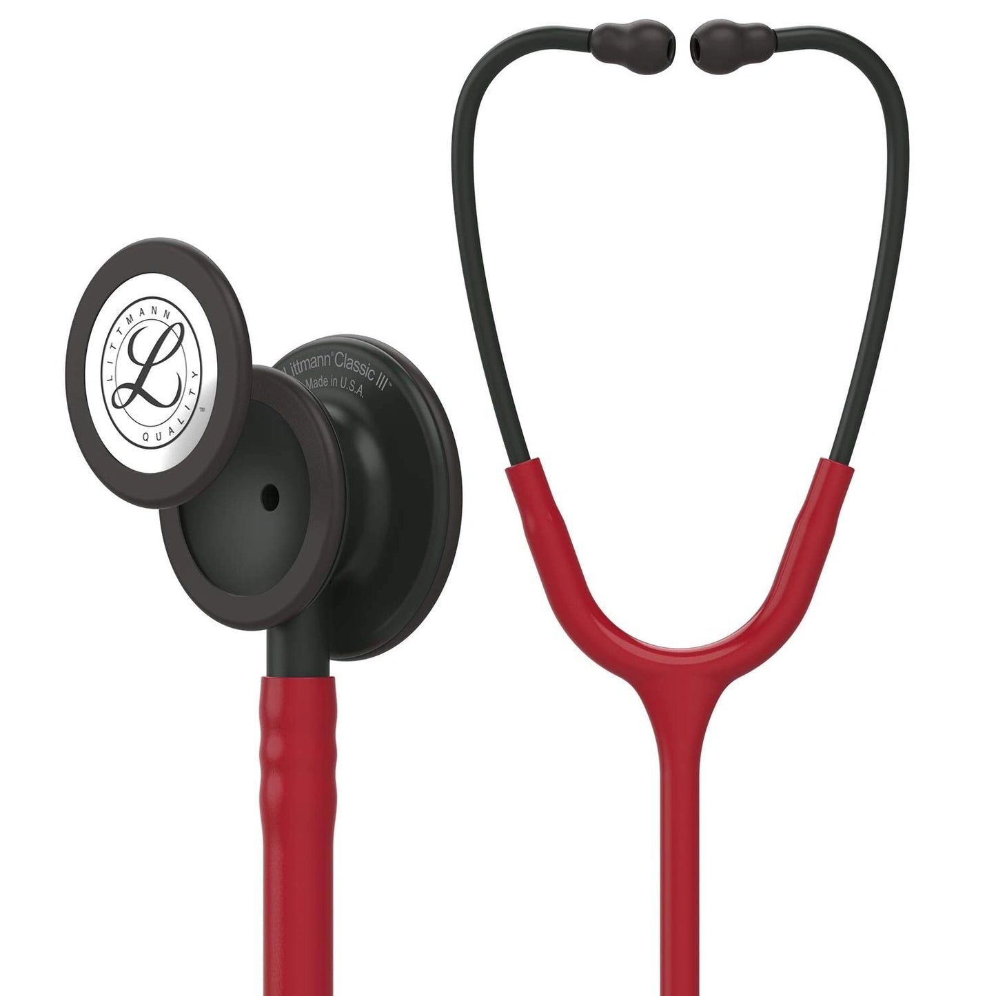 Littmann- Classic III™ Stethoscope- Burgundy Tube; Black Matte Finish Chestpiece-