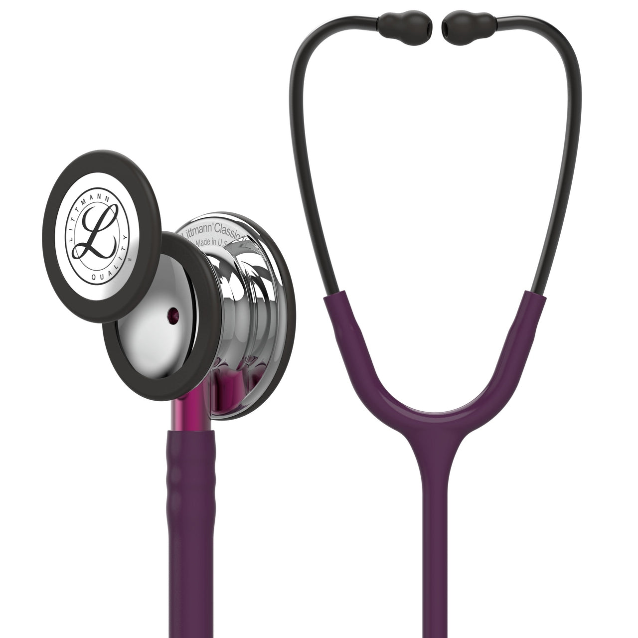Littmann- Classic III™ Stethoscope- Plum Tube; Pink Stem; Smoke Headset; Mirror Chestpiece-