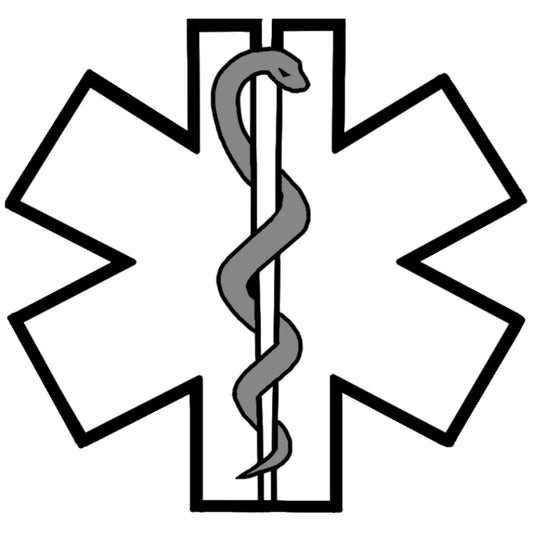 MedTech- EMS White Sticker 3"- -