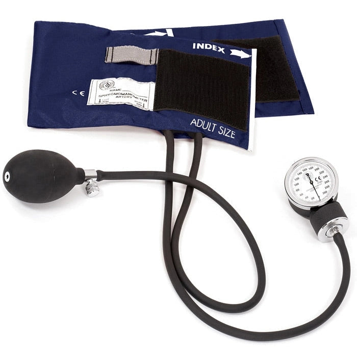 Prestige Medical- Premium Adult Aneroid Sphygmomanometer- Navy-