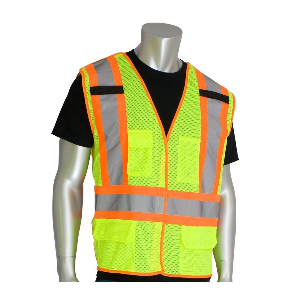 MedTech- X-Back Breakaway Mesh Safety Vest- -