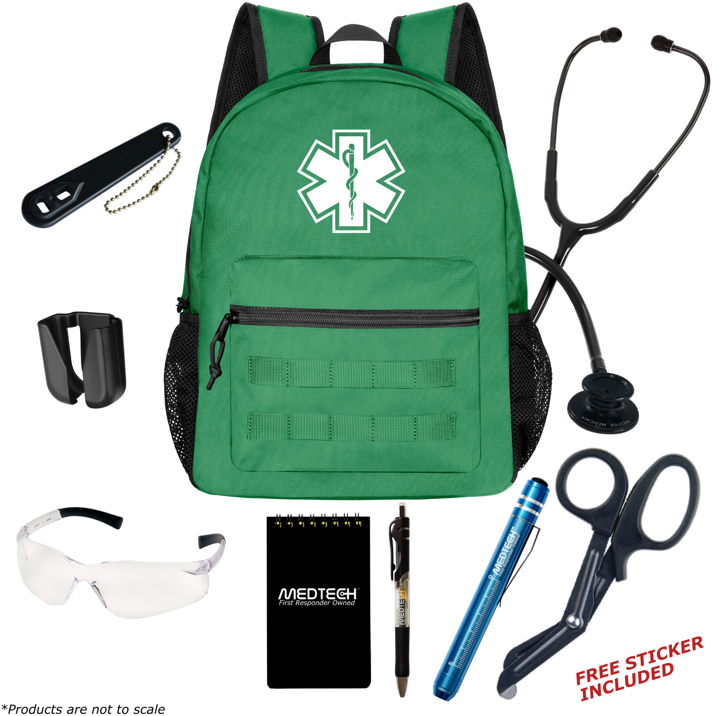 MedTech- Basic Clinical Kit- Green- Stealth Black