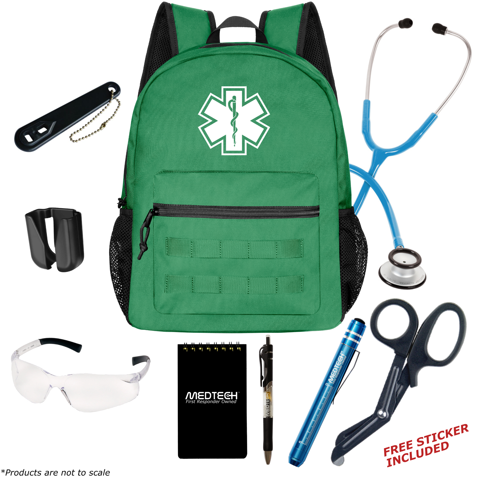 MedTech- Basic Clinical Kit- Green- Neon Blue