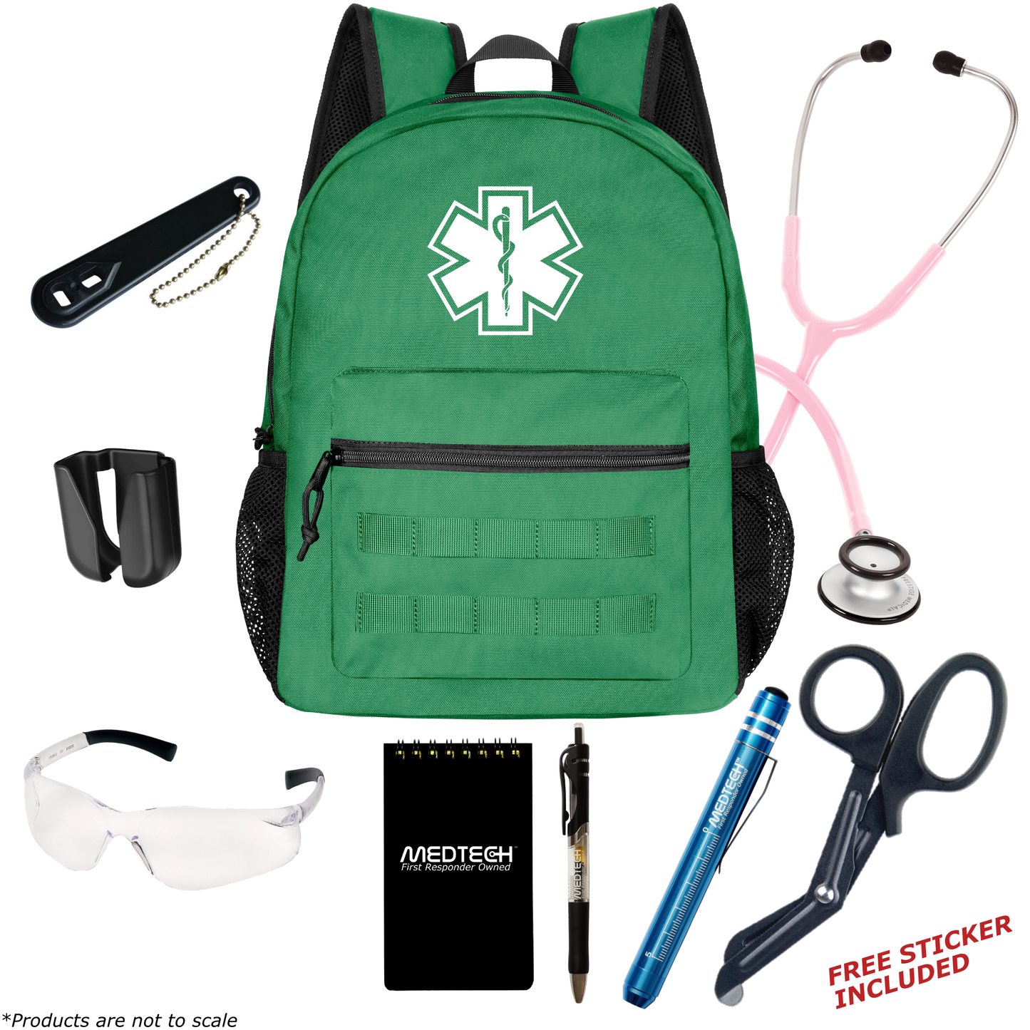 MedTech- Basic Clinical Kit- Green- Pastel Pink