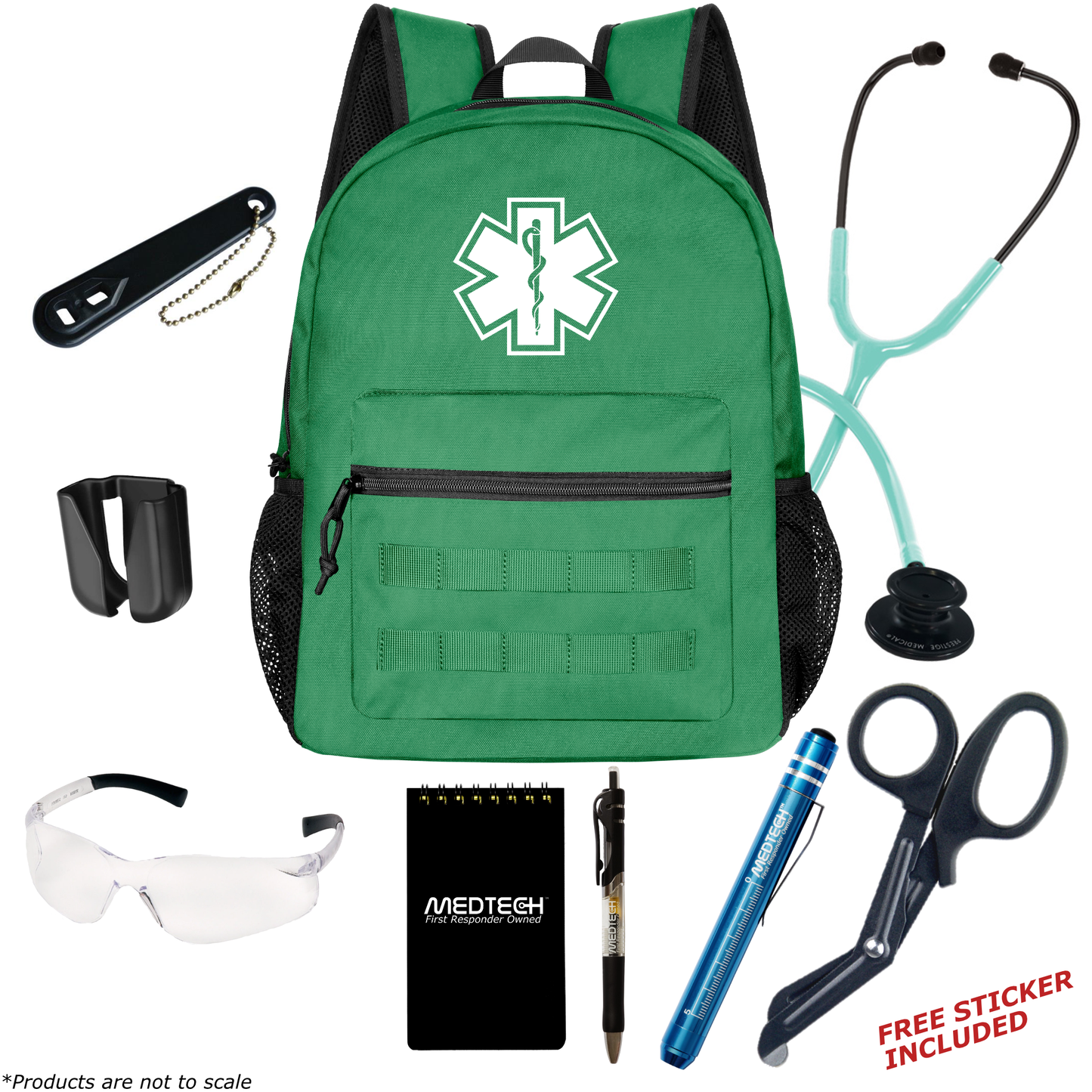 MedTech- Basic Clinical Kit- Green- Stealth / Aqua Sea