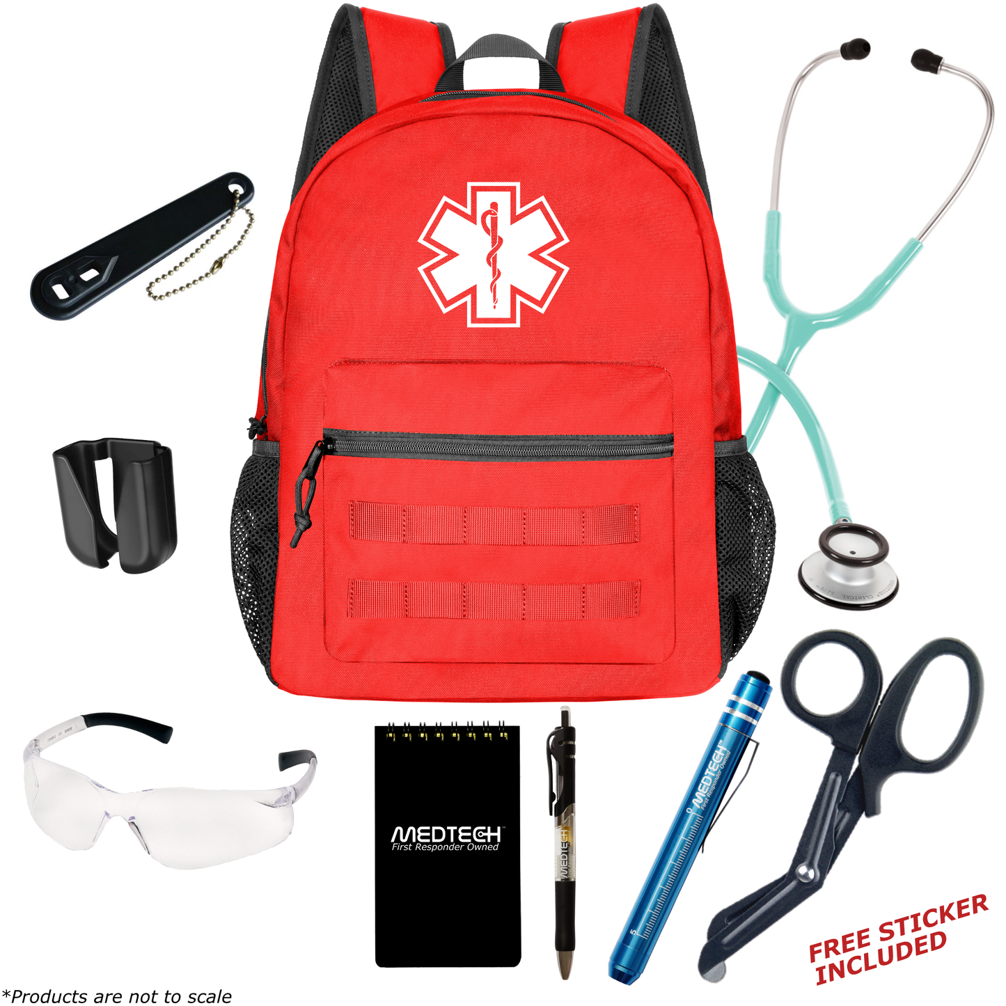 MedTech- Basic Clinical Kit- Red- Aqua Sea