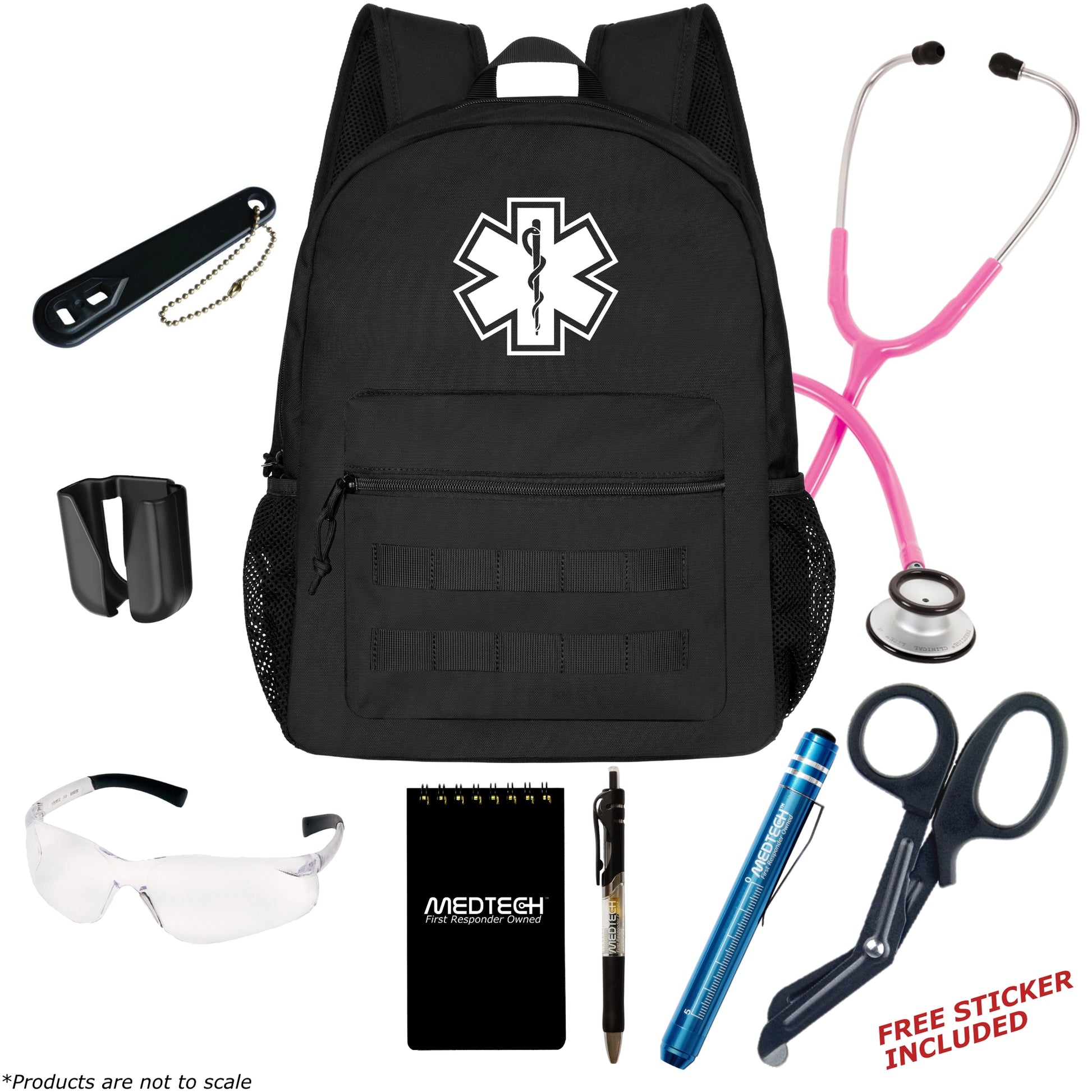 MedTech- Basic Clinical Kit- Black- Hot Pink