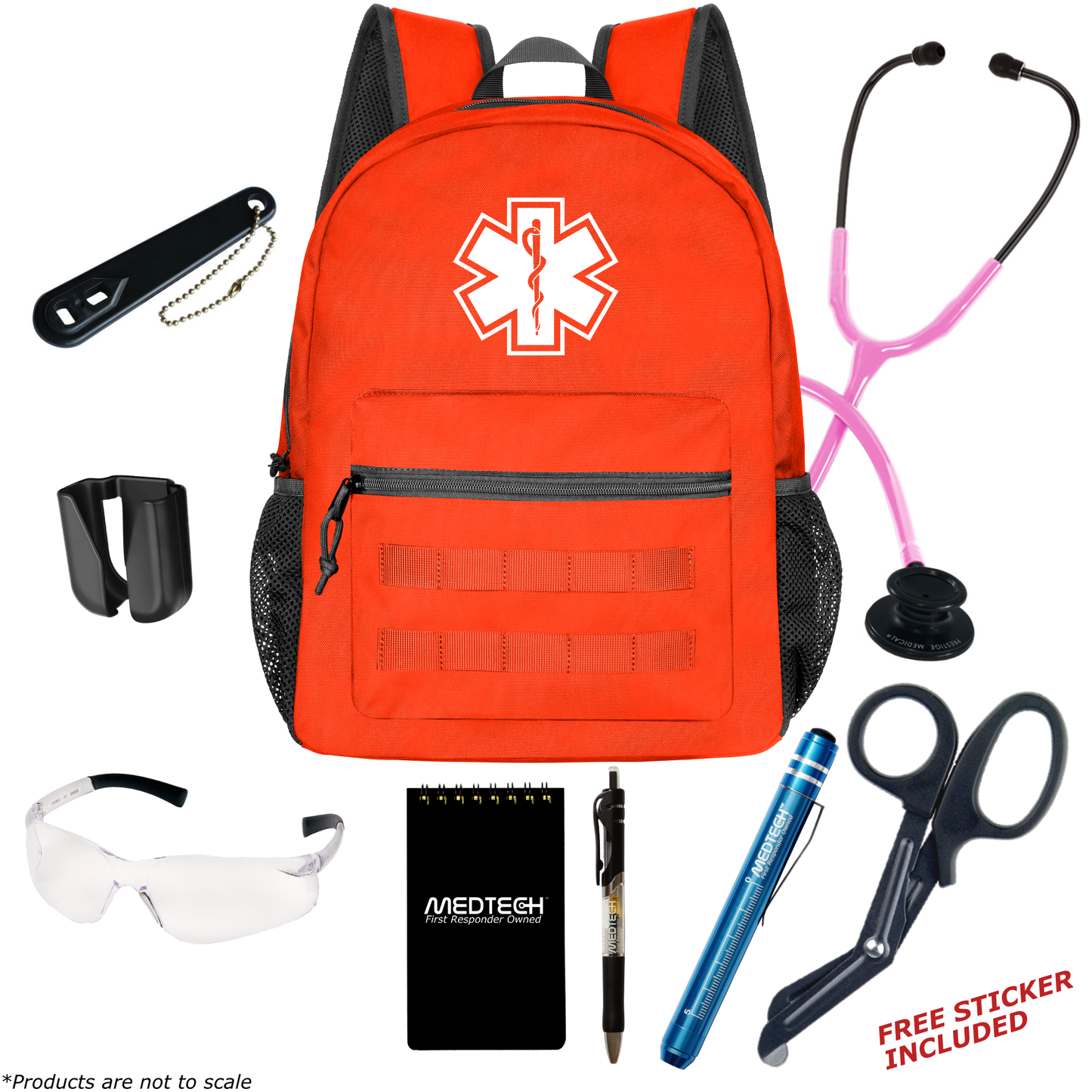 MedTech- Basic Clinical Kit- Orange- Stealth / Hot Pink