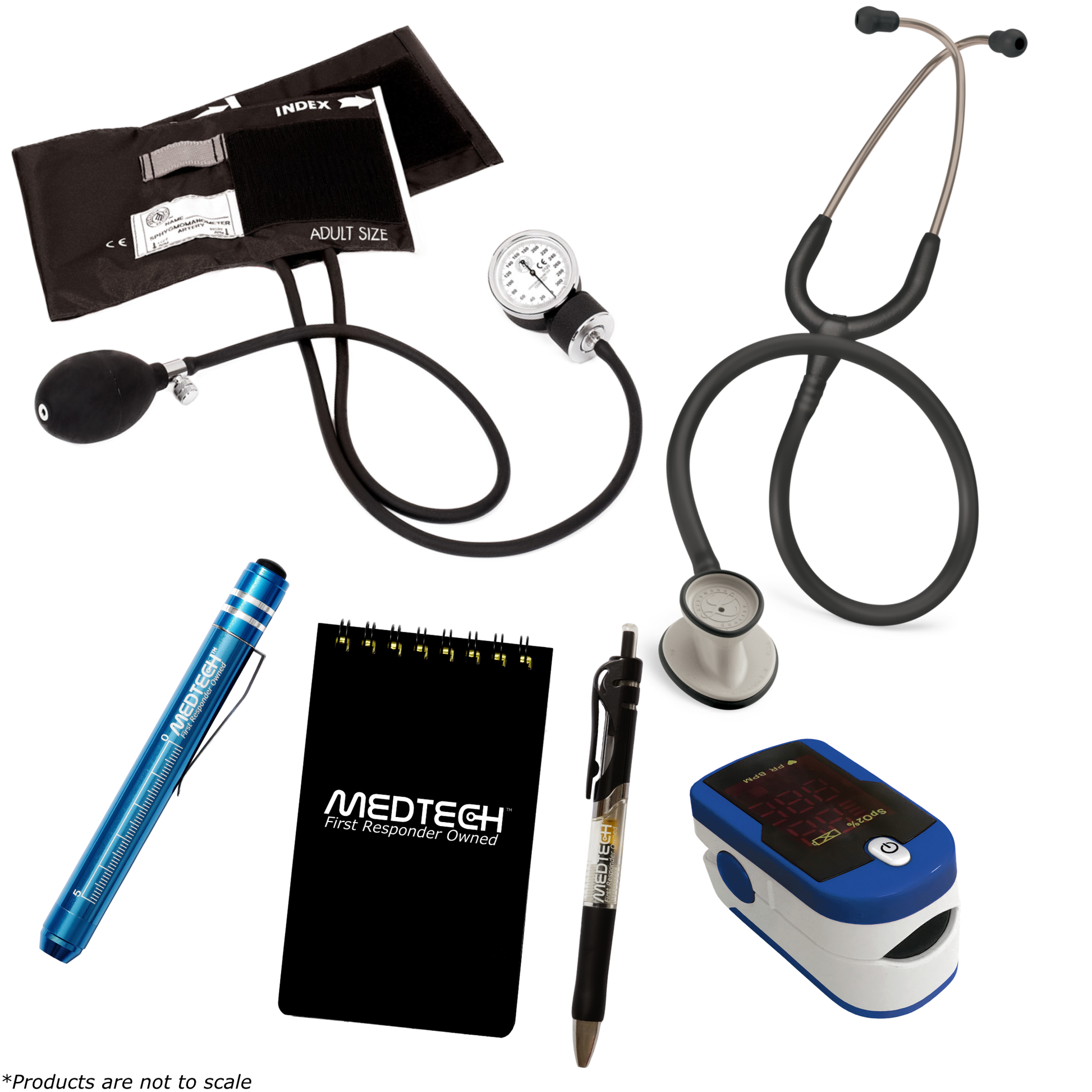 MedTech- Intermediate Vitals Kit- Blue- Black