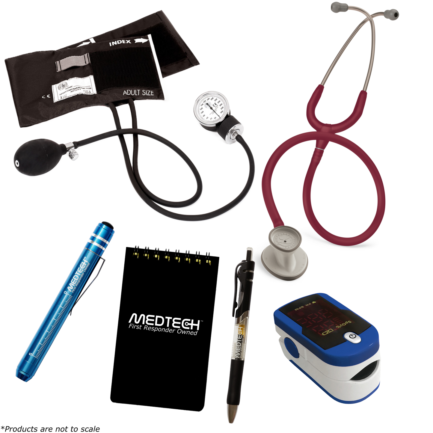 MedTech- Intermediate Vitals Kit- Blue- Burgundy