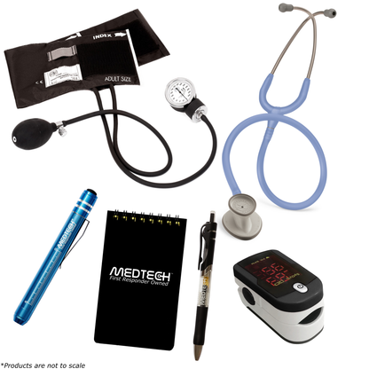 MedTech- Intermediate Vitals Kit- Black- Ciel Blue