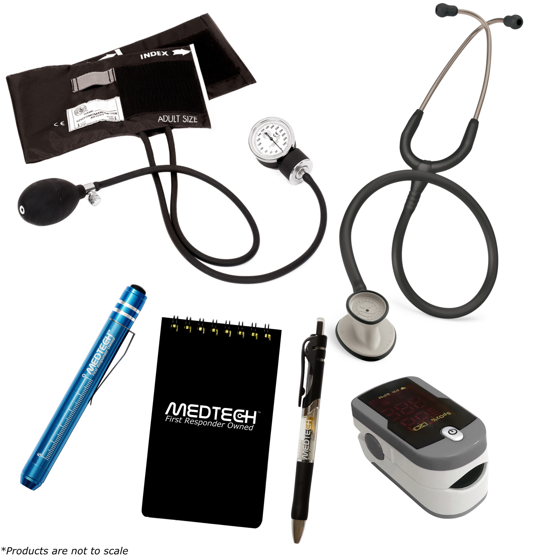 MedTech- Intermediate Vitals Kit- Grey- Black