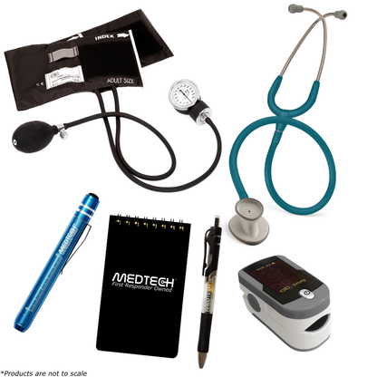 MedTech- Intermediate Vitals Kit- Grey- Caribbean Blue