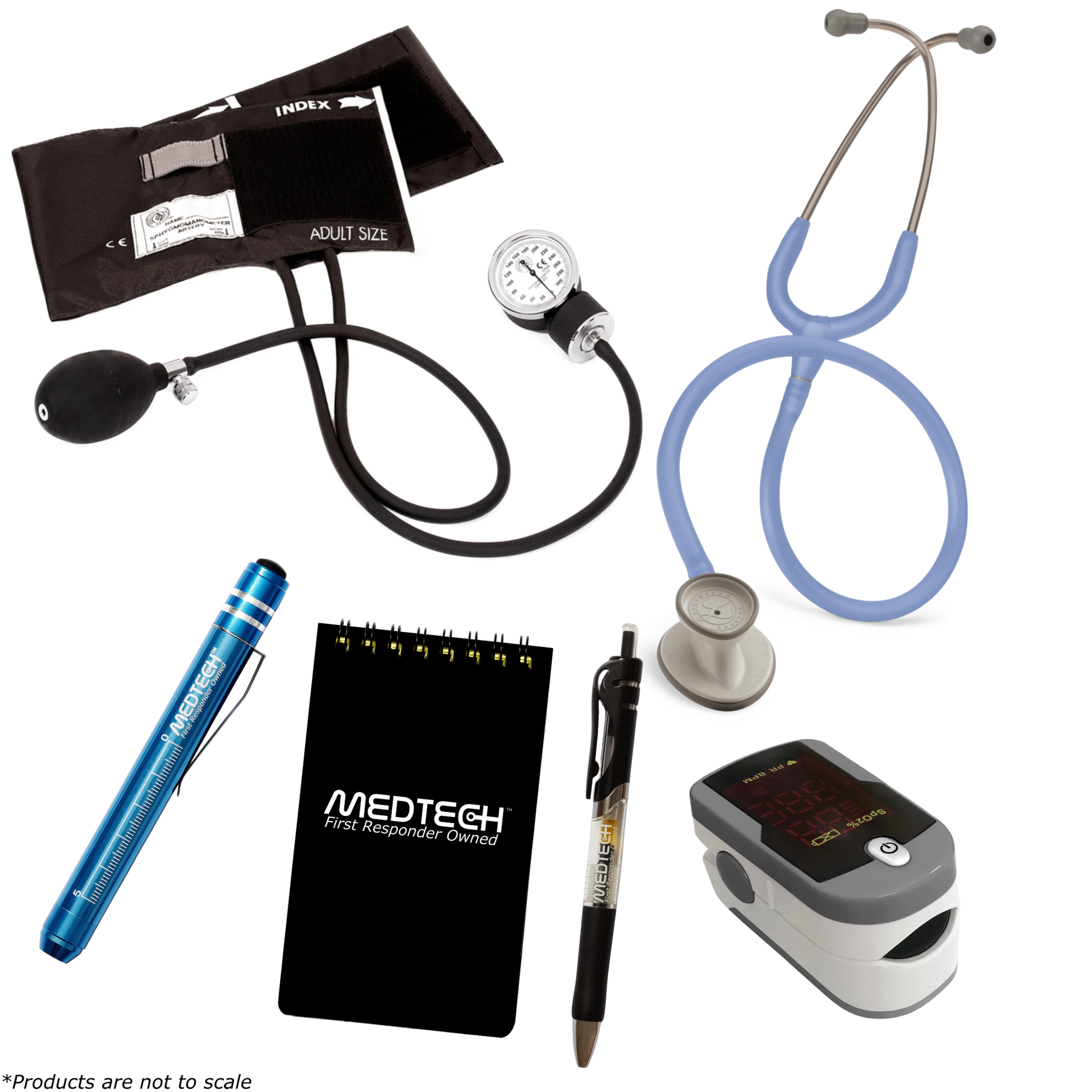 MedTech- Intermediate Vitals Kit- Grey- Ciel Blue