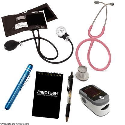 MedTech- Intermediate Vitals Kit- Grey- Pearl Pink