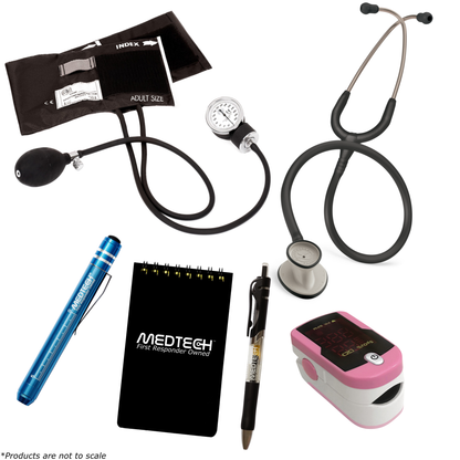 MedTech- Intermediate Vitals Kit- Hot Pink- Black