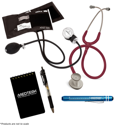 MedTech- Intermediate Vitals Kit- None- Burgundy