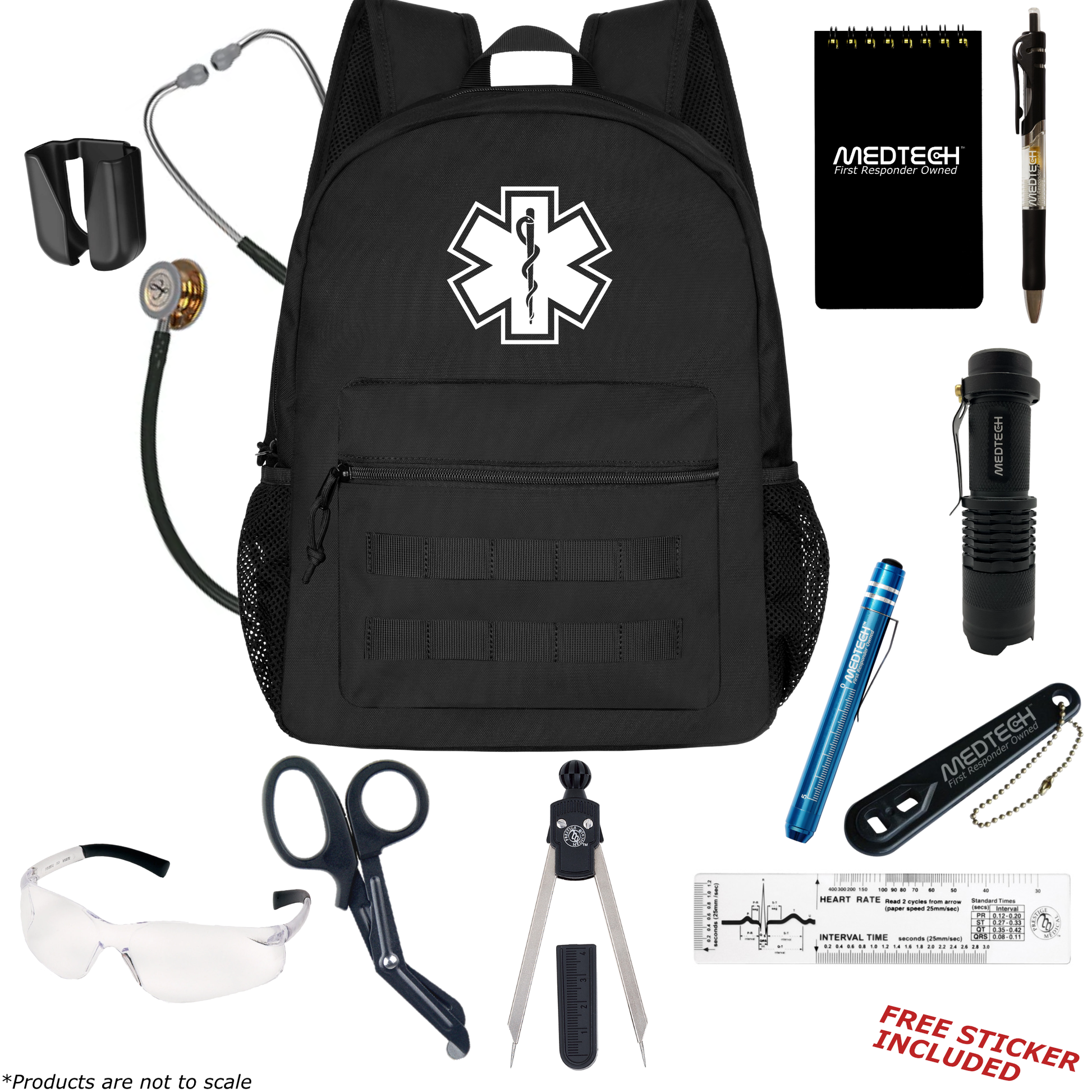 MedTech- Paramedic Basic Clinical Kit- Black- *Limited Edition* Black Tube; Copper Chestpiece