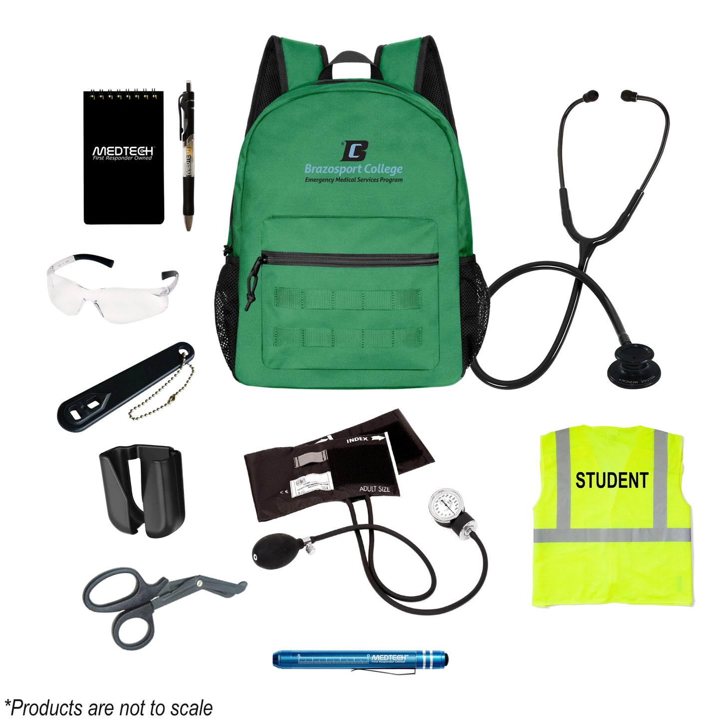 MedTech- Brazosport College Custom Clinical Kit- Green- 