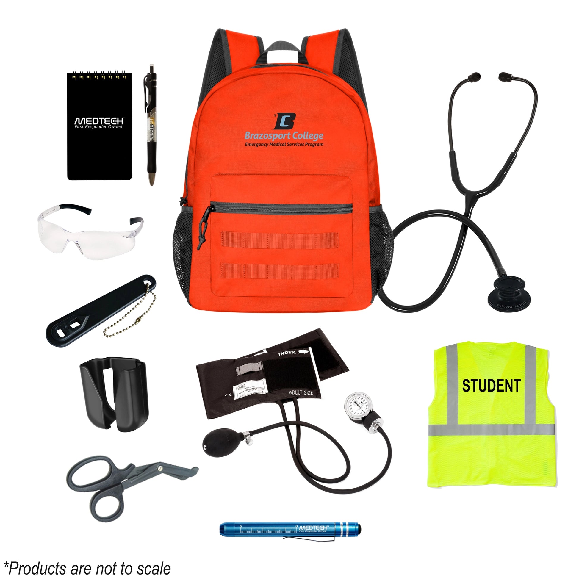 MedTech- Brazosport College Custom Clinical Kit- Orange- 