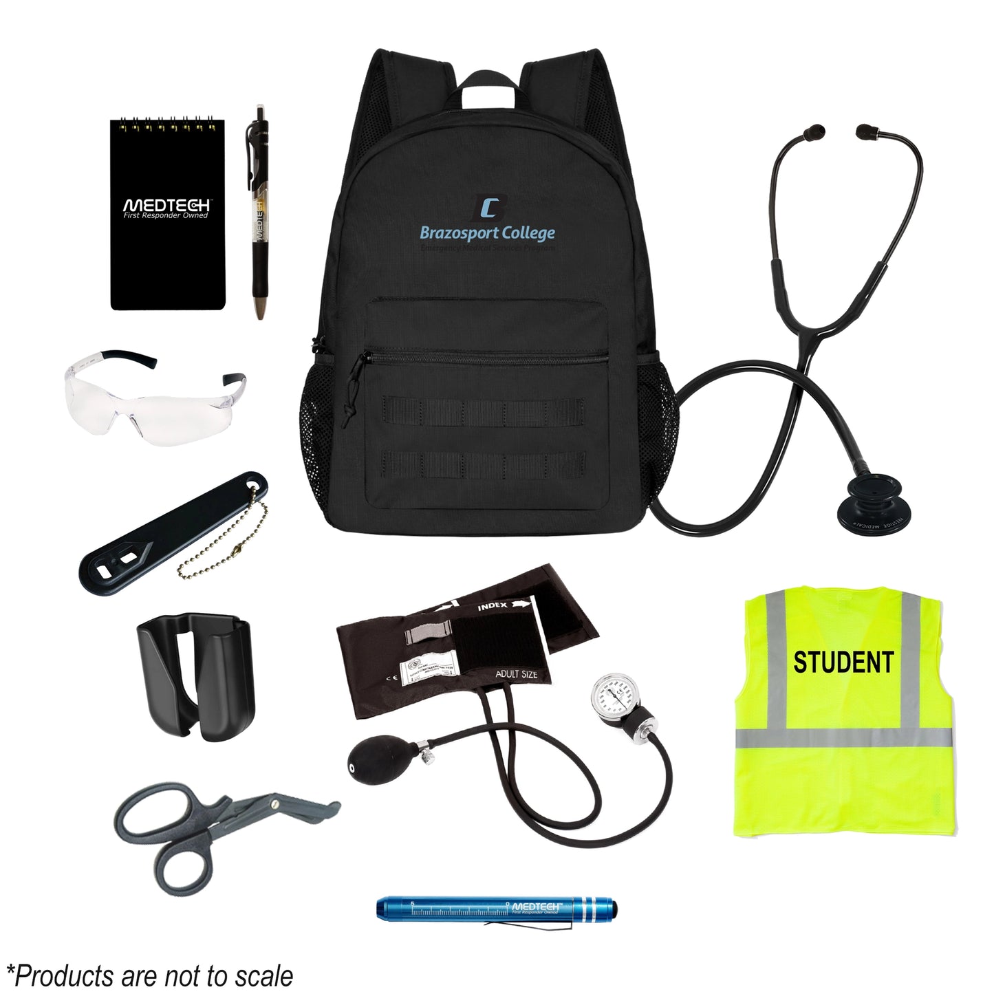 MedTech- Brazosport College Custom Clinical Kit- Black- 