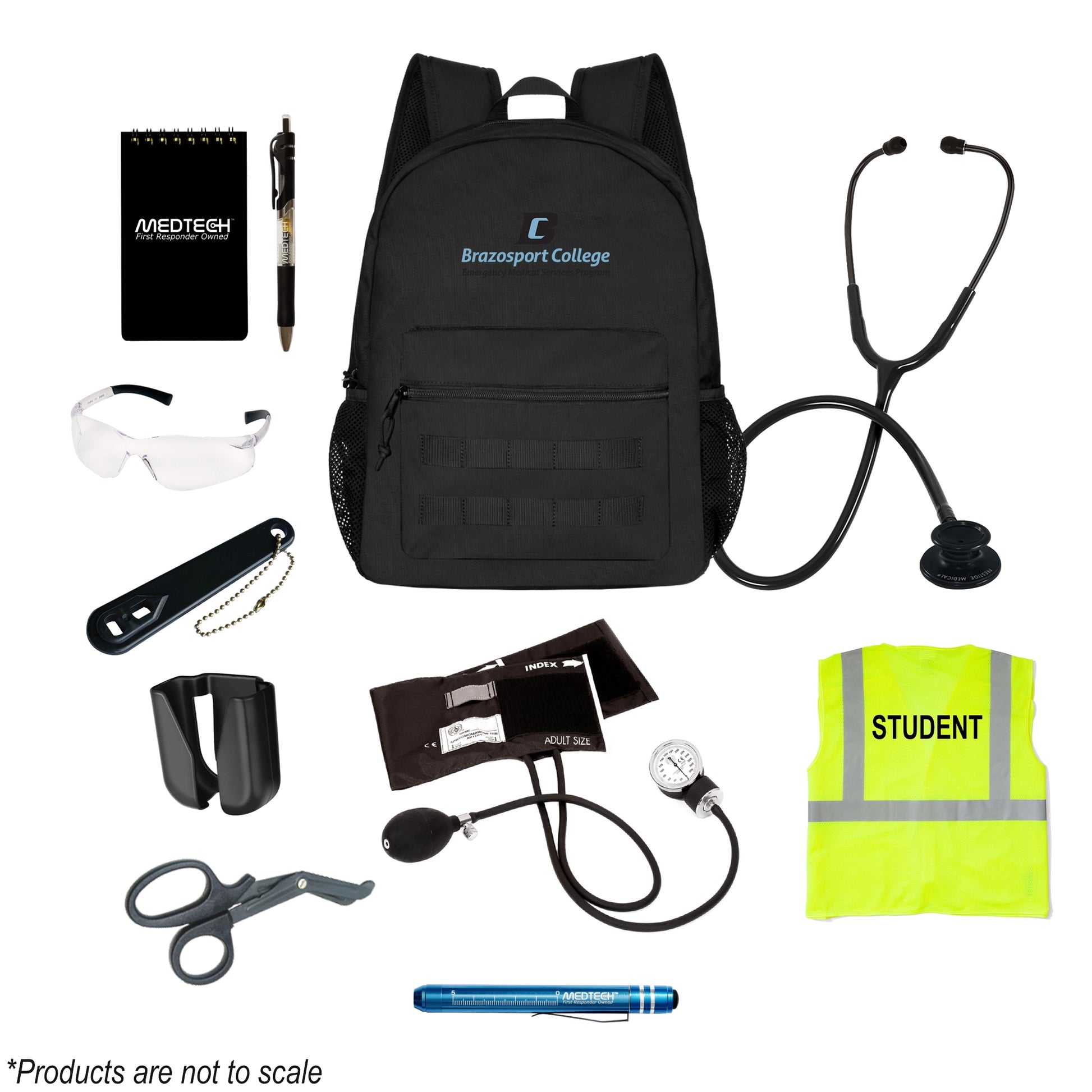 MedTech- Brazosport College Custom Clinical Kit- Black- 