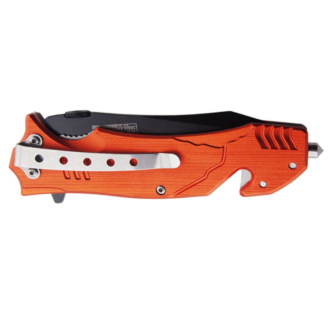 Tac Force- Bright Orange EMT Rescue Knife- - 