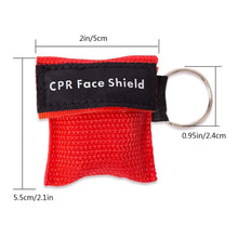 MedTech CPR face shield keychain showing the rescue breathing valve