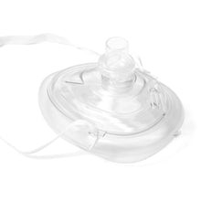 Cpr masks with one-way valve and inflation port, side view