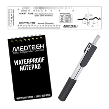MedTech cardiology kit notepad set with pen and EMS field guide
