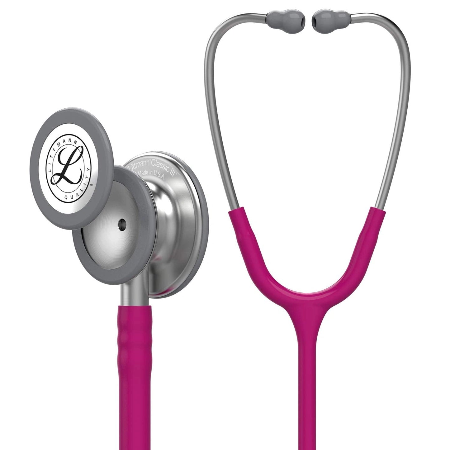 Littmann- Classic III™ Stethoscope- Raspberry Tube; Stainless Steel Chestpiece- 