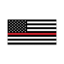 MedTech first responder thin red line American flag sticker