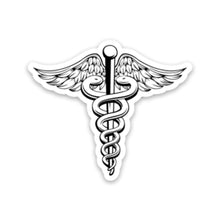MedTech first responder caduceus medical symbol sticker