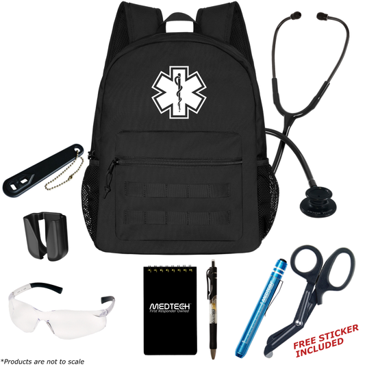 MedTech- EMT Basic Clinical Kit- Black- Stealth Black