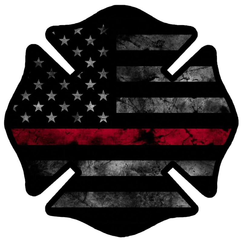 Fire Subdued American Flag Sticker "Final Sale"