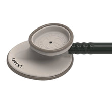 MedTech close-up of chrome stethoscope chestpiece