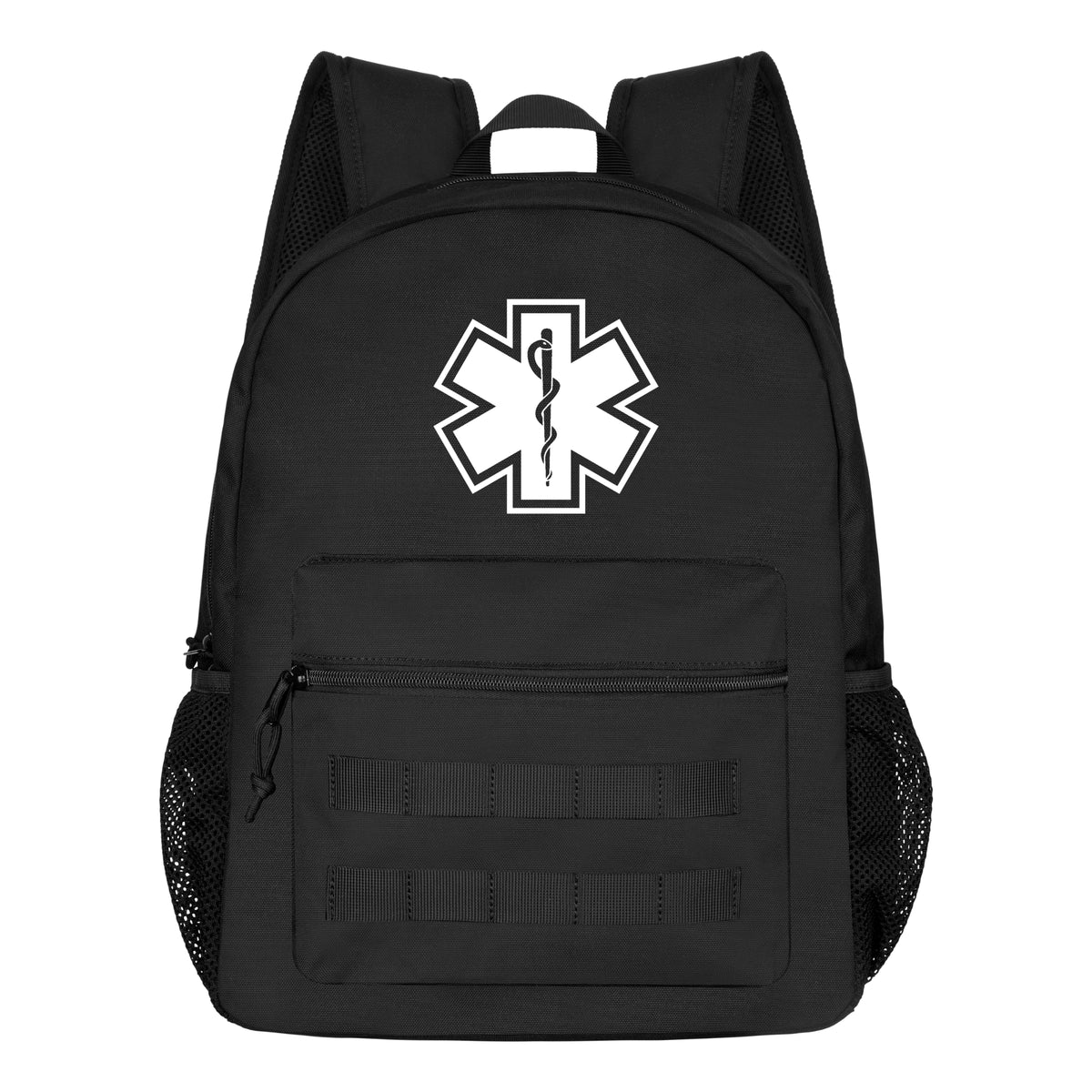MedTech EMS backpack in black with Star of Life emblem