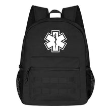 MedTech EMS backpack in black with Star of Life emblem