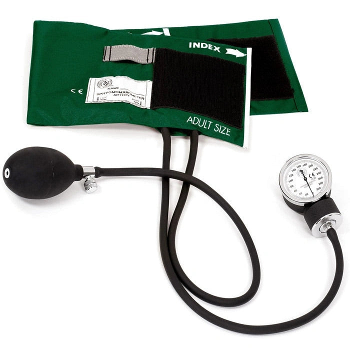 Prestige Medical- Premium Adult Aneroid Sphygmomanometer- Hunter Green- 