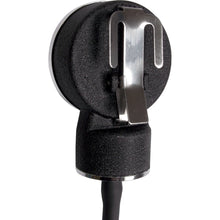 Close-up of a black aneroid sphygmomanometer gauge face