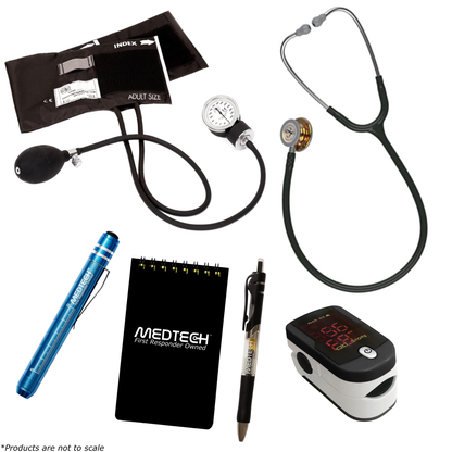 MedTech- Premium Vitals Kit- Black- *Limited Edition* Black Tube; Copper Chestpiece