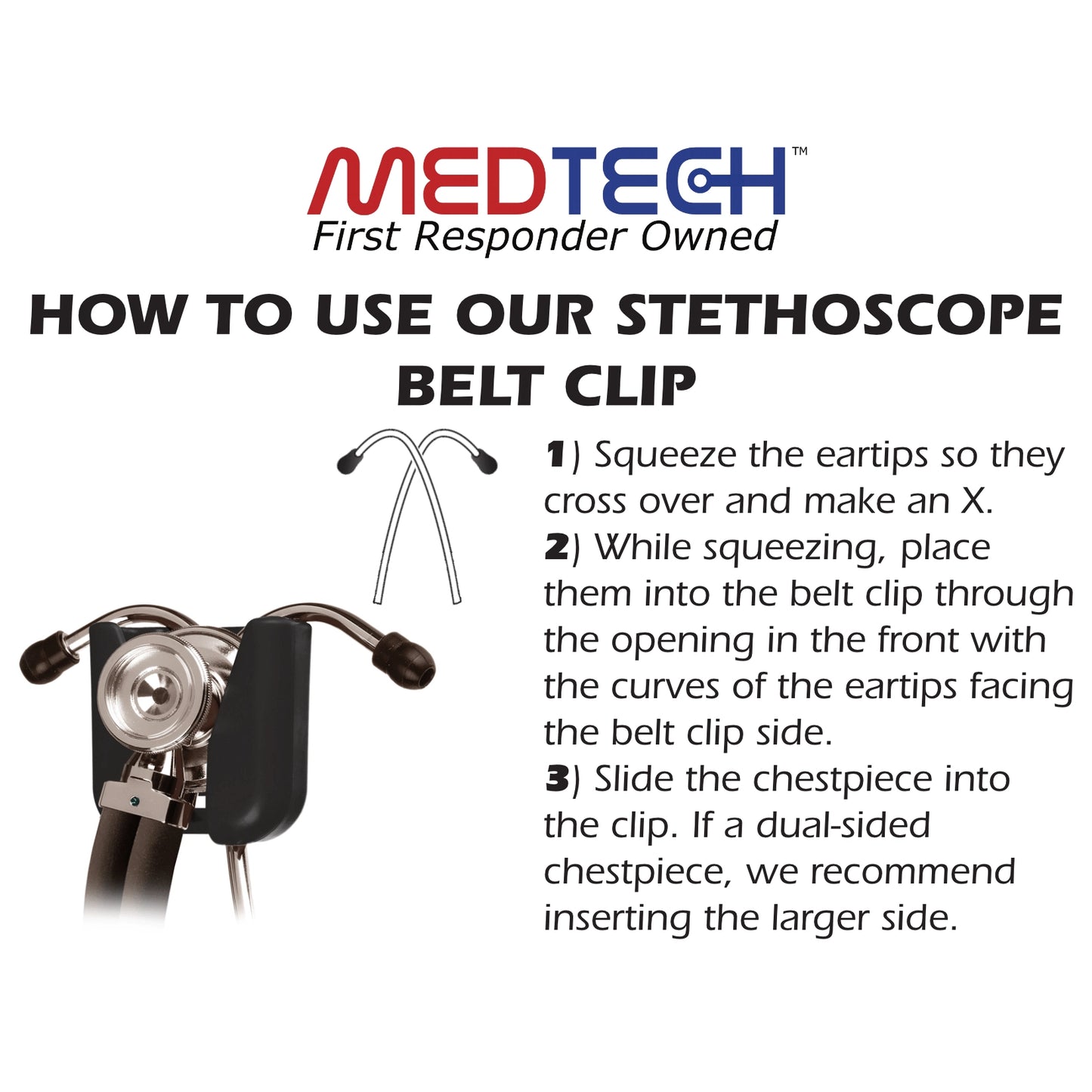 MedTech- Stethoscope Belt Clip- - 