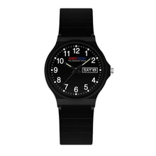 MedTech scrub watch in black with dark dial