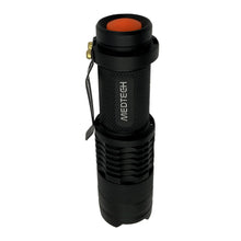 MedTech tactical flashlights front view showing LED lens