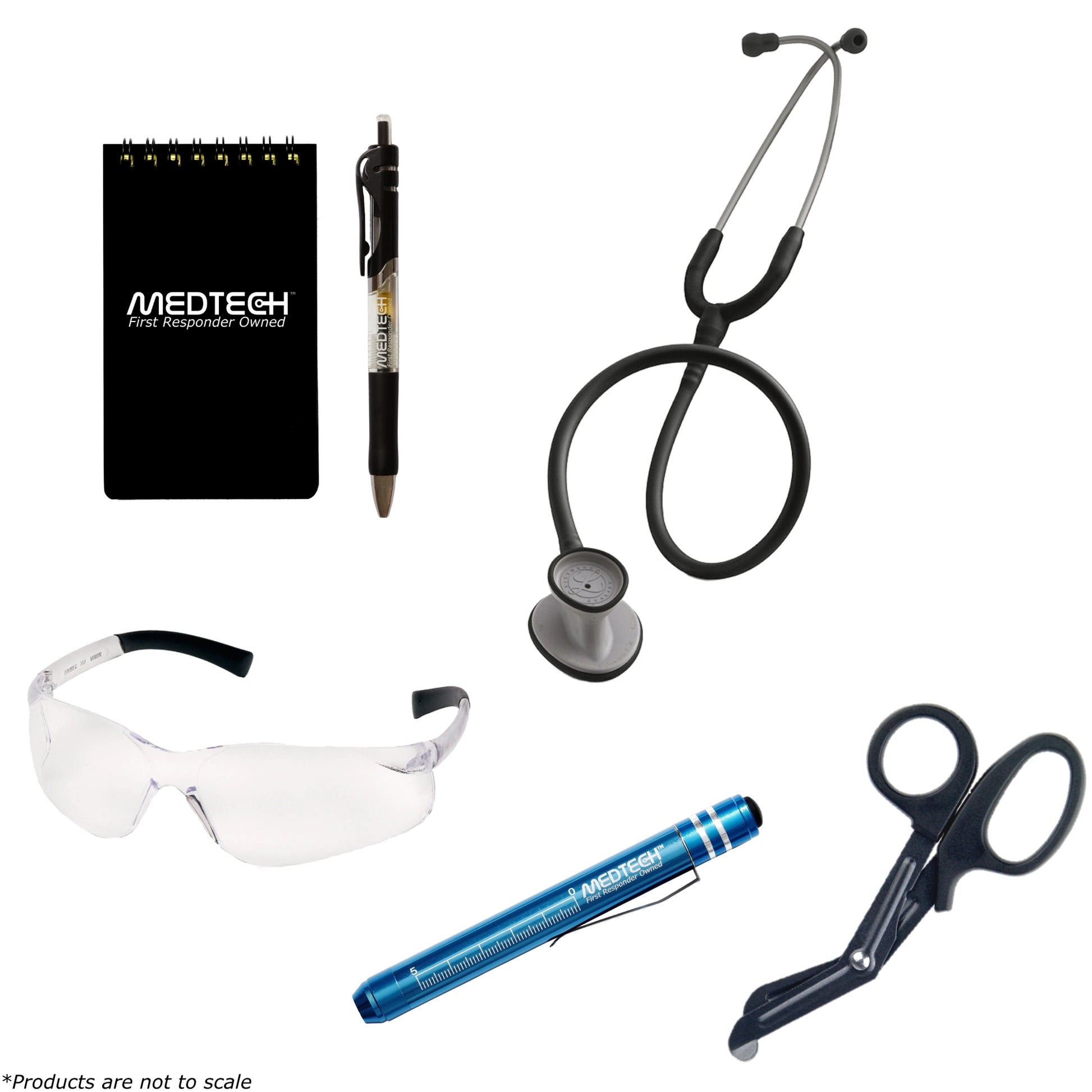 MedTech- The University of Texas at Dallas EMT Custom Clinical Kit- No Backpack- Littmann Lightweight II SE (Black)