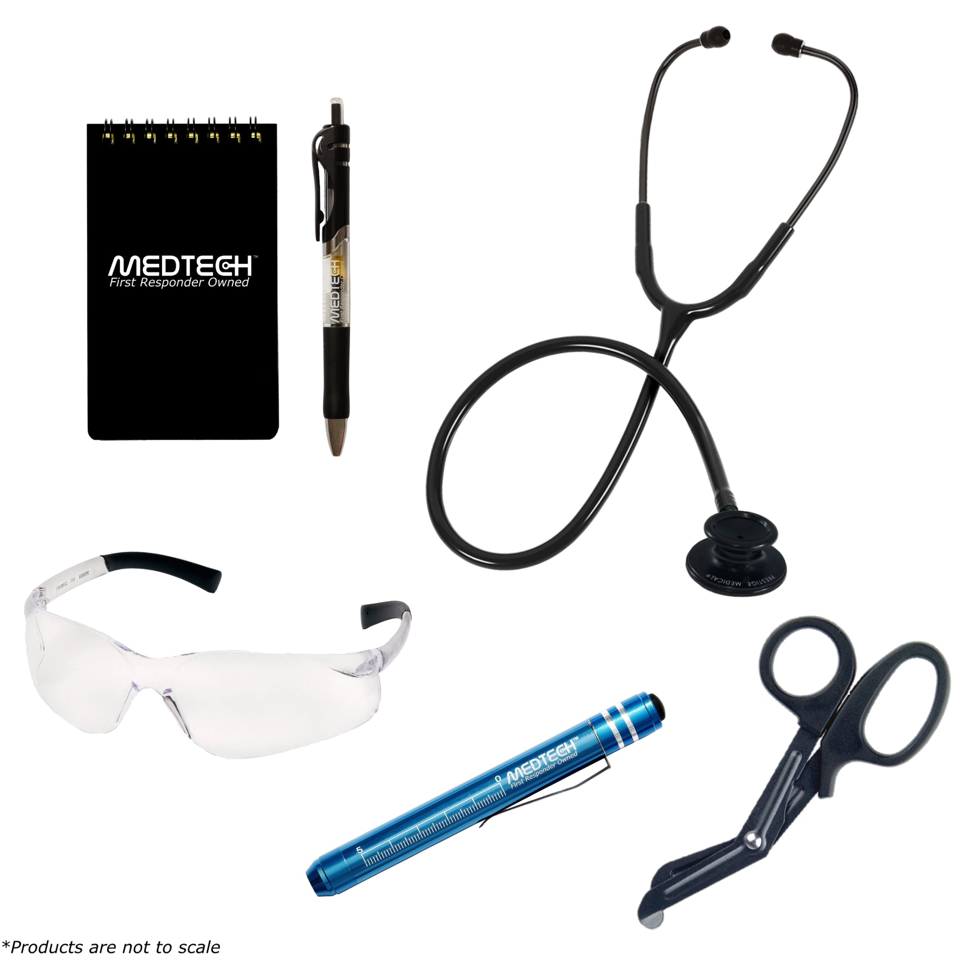 MedTech- The University of Texas at Dallas EMT Custom Clinical Kit- No Backpack- Prestige Medical Clinical Lite (Stealth Black)