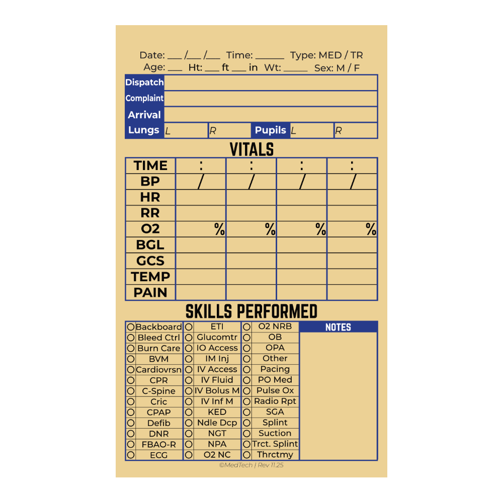 MedTech- Waterproof Student PCR Notepad- - 