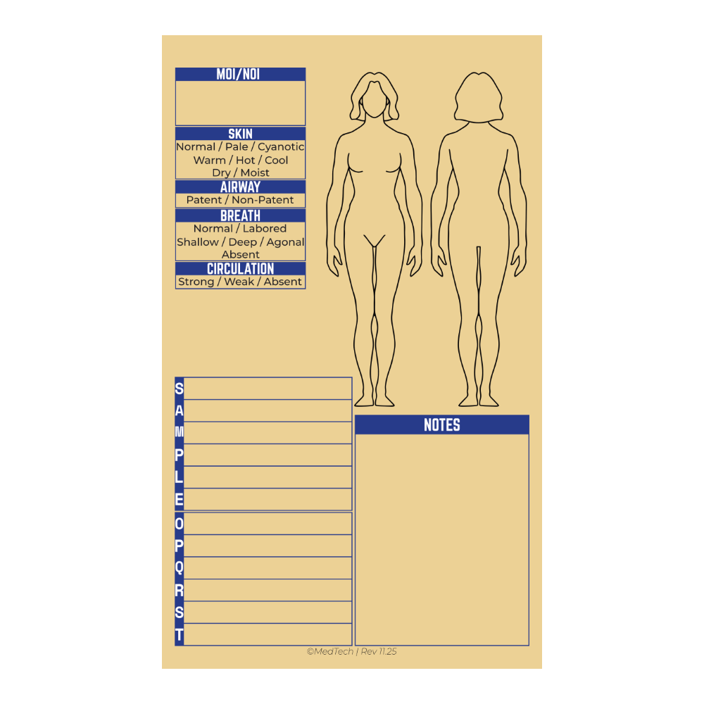 MedTech- Waterproof Student PCR Notepad- - 